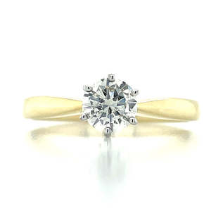 9k B/Tn 0.60ct Solitaire Diamond Ring