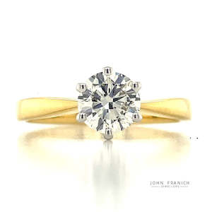 18k B/Tn 1.01ct Solitaire Diamond Ring