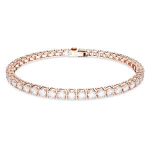 Swarovski Re Matrix:tennis Bracelet White/ros M