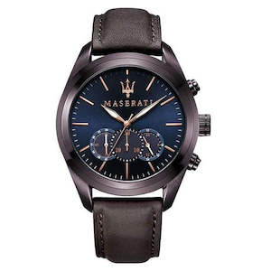 Watch: MASERATI TRAGUARDO BROWN & BLUE CHRONO WATCH