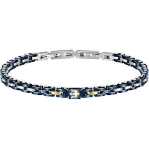 Maserati Jewels Bracelet Ceramic Blue / Gold