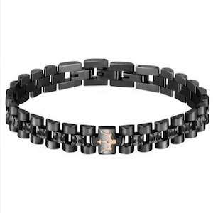 Maserati Bracelet Crystals Black/gold