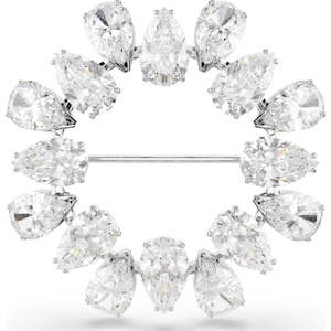 Swarovski Matrix:brooch Pear White/rhs