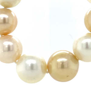 Watch: Autore Yellow & White South Seas Pearls Necklace