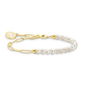 THOMAS SABO CHARMISTA YGP FW PEARL LINK B/L 14-17cm