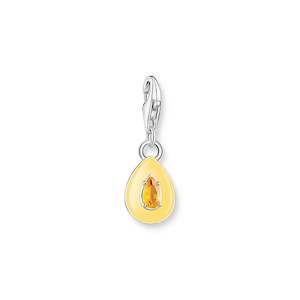 THOMAS SABO C/CLUB 3D TEARDROP ORANGE STONE