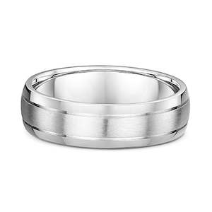 White Gold or Platinum Wedding Ring