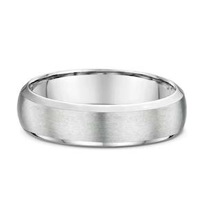 White Gold or Platinum Wedding Ring