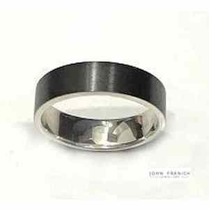 Ziro Zirconium/Stg Silver Ring