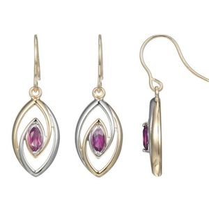 9K B/Tne Pink Tourmaline Earrings