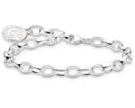 Jewellery: THOMAS SABO CHARMISTA SILVER CHUNKY BELCHER B/L 17cm