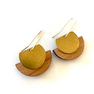 Design services: Half moon Rimu earrings