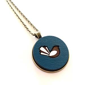 Fantail Piwakawaka Rimu Necklace