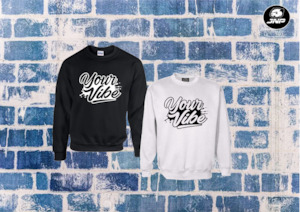 Textile printing or dyeing (on commission or fee basis): YV-D6 Crewneck Sweats