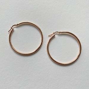 Rose Gold Hoop Earrings