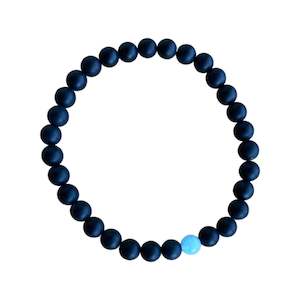 Jewellery: Aquamarine and Onyx Bracelets