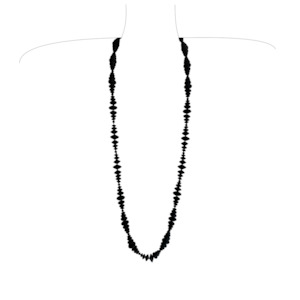 Jewellery: Onyx Abacus Necklace