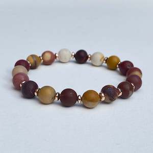 Gemstone Matt Mookaite Bracelet