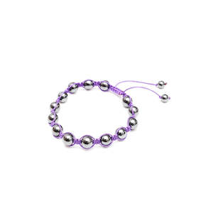 Jewellery: Orbit Purple Slide Bracelet