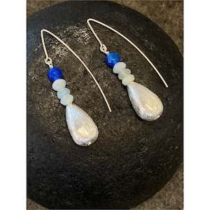 Aquamarine Teardrop Earrings