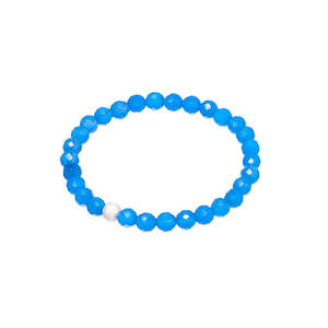 Jewellery: Gemstone Bracelet - Blue Agate