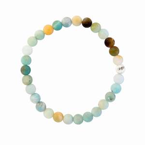 Gemstone Bracelet - Matt Amazonite