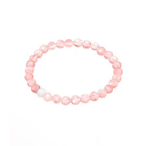 Gemstone Bracelet - Strawberry Quartz