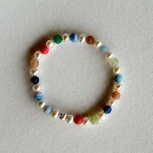 Pastel and Pearl Bracelet