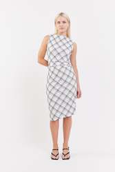 Avenue Dress | White Check