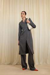 Fashion design: James Coat | Grey Speckle | Made to Order