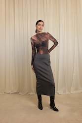 Fashion design: Archetypal Skirt | Grey Speckle