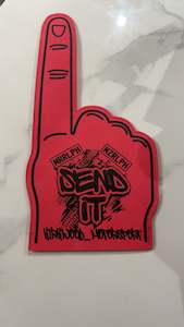 Kirkwood Motorsport foam finger