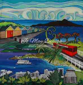 Wellington Icons & Harbour Garden Art Panel 2259