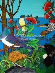 Art Print New Zealand Native Birds 2053