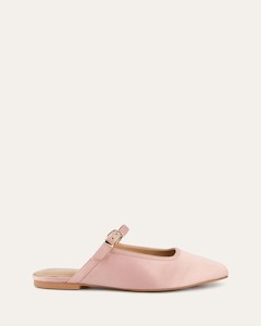 Sammy Dress Flats Blush Satin