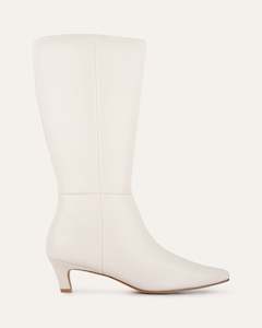 Isla Calf Boots Off White Leather