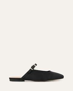 Sale: SAMMY DRESS FLATS BLACK SATIN