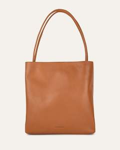 Theodore Shoulder Bag Tan Leather