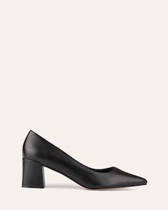 Carrington Low Heels Black Leather