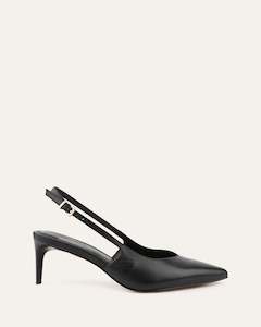 Julian Mid Heels Black Leather