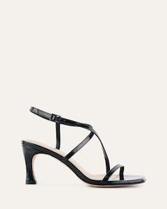 Jockey High Heel Sandals Black Leather