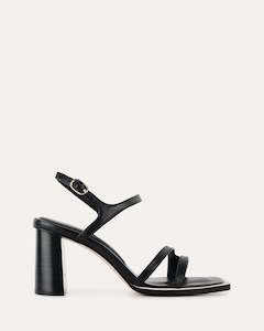 Casey High Heel Sandal Black Leather