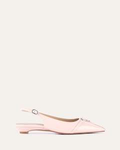 Victoria Dress Flats Soft Pink Patent