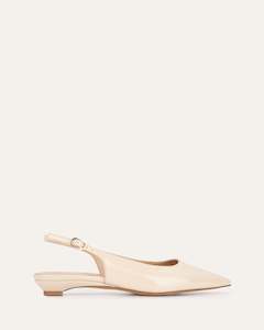 Viktor Dress Flats Sand Patent