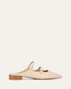 Adele Dress Flats Sand Leather