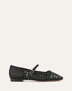 Willis Casual Flats Black Leather