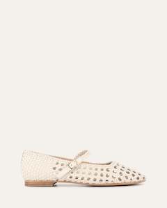 Willis Casual Flats Off White Leather