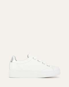 Horizon Sneakers White Silver Leather