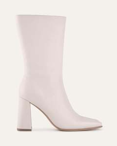 Rush Calf Boots Off White Leather