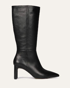 Pixie Calf Boots Black Leather